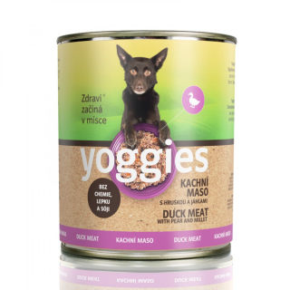 Yoggies - Kachní maso s hruškou a jáhlami 800g