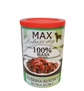 MAX deluxe zvěřina kousky 400g
